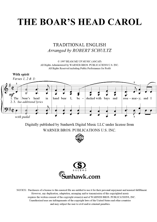 The Boar's Head Carol