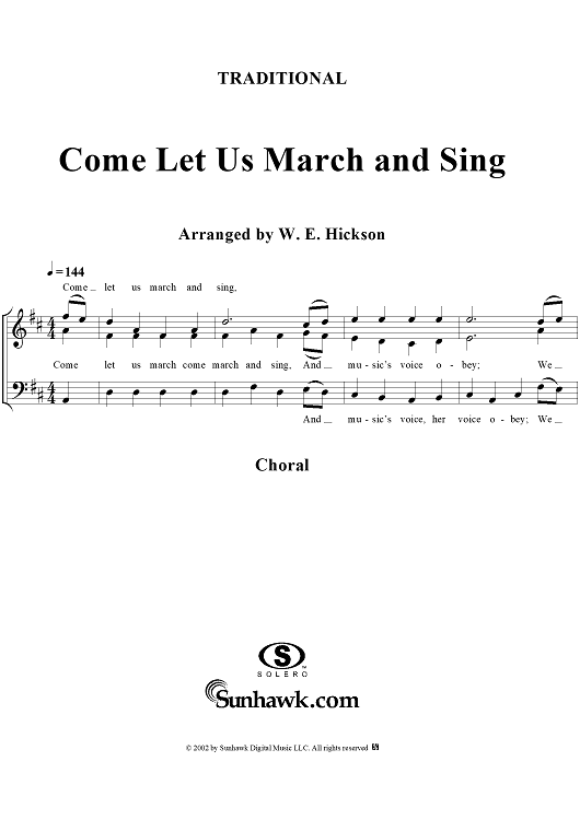 Come, Let Us March and Sing
