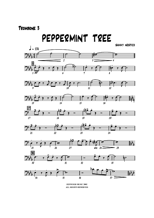 Peppermint Tree - Trombone 3