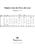 Mighty God, the First, the Last