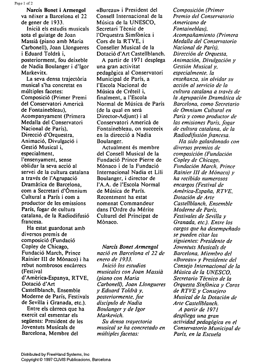 Homenatge a/Hommage to Emili Pujol - Preface