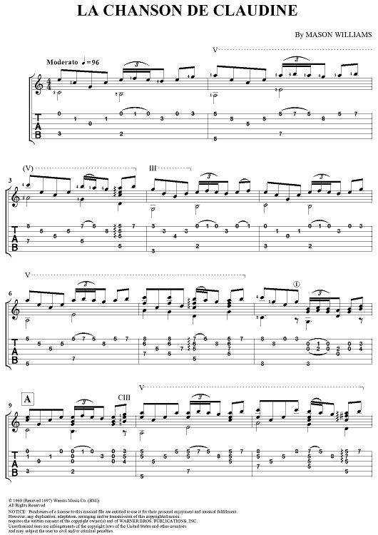 La Chanson de Claudine