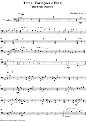 Tema, Variacoes e Final - Trombone