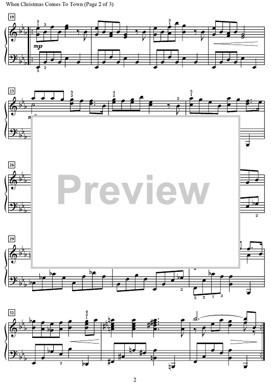 When Christmas Comes to Town - from The Polar Express" Sheet Music for