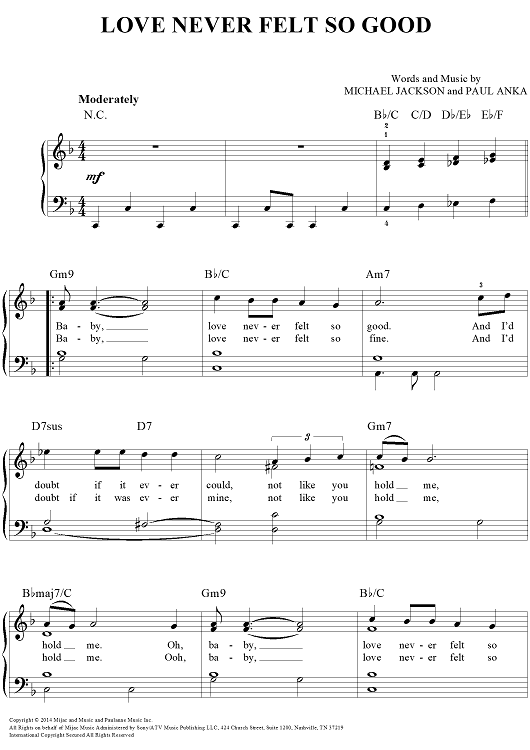 Love Never Felt So Good