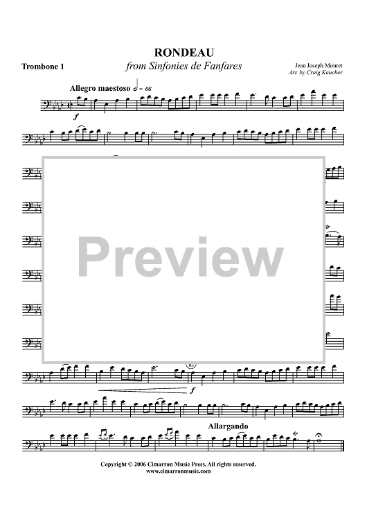 Rondeau - Trombone 1