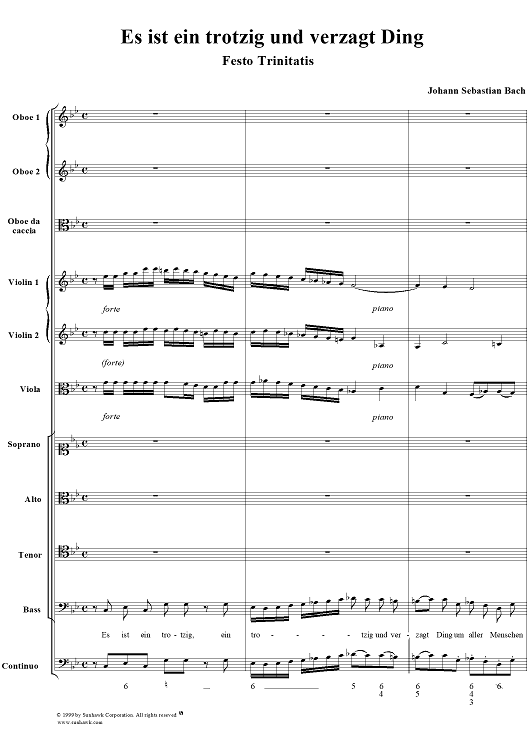 Es ist ein trotzig und verzagt Ding, BWV176