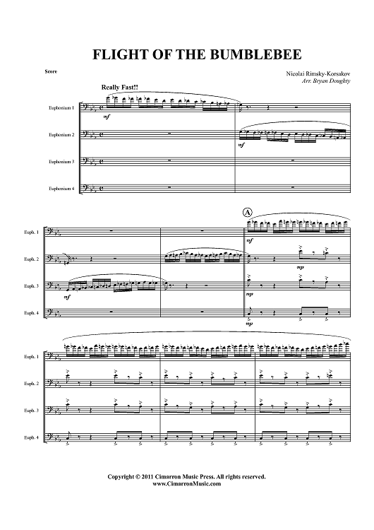 Flight of the Bumblebee - Score