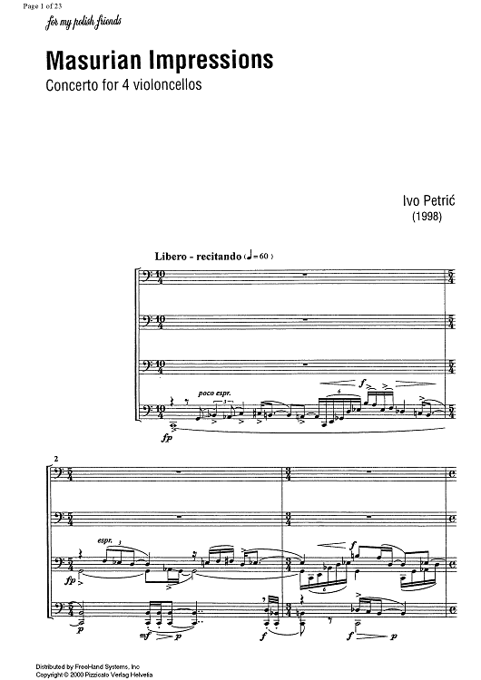 Masurian Impressions - Score