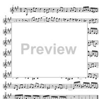 Three Part Sinfonia No. 7 BWV 793 e minor - Bass Clarinet