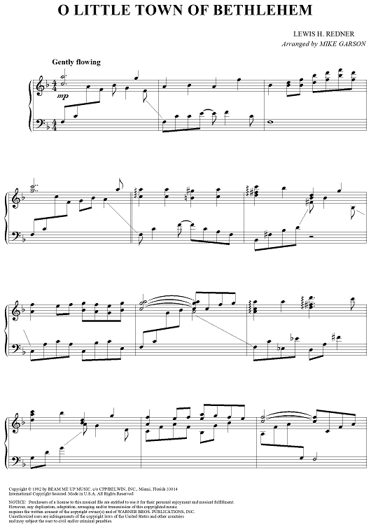 O Little Town Of Bethlehem