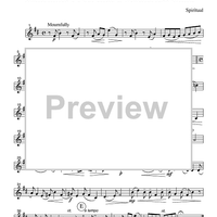 Sometimes I Feel Like a Motherless Child - Part 2 Clarinet in Bb