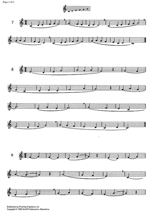 Studies for clarinet, Vol. 1 part 2 - Clarinet