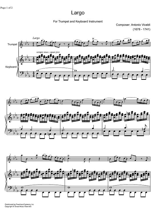 Largo - Score