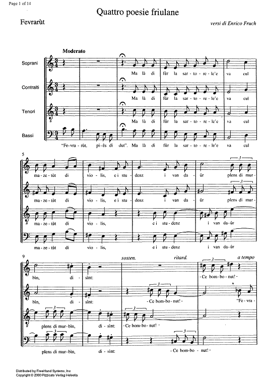 Quattro poesie friulane