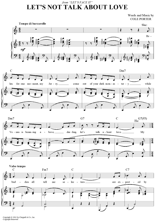 Let's Not Talk About Love