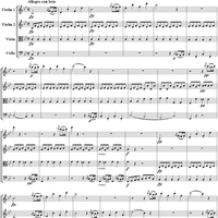 String Quartet No. 6, Movement 1 - Allegro con brio - Score
