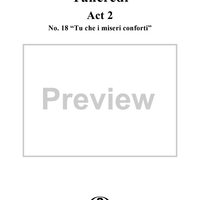Tu che i miseri conforti: No. 18 from "Tancredi", Act 2, Scene 3 - Score