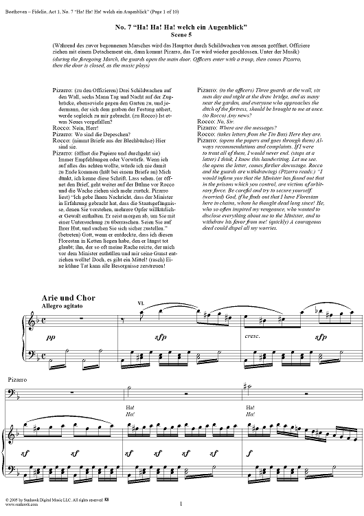 Fidelio, Op. 72, No. 7: "Ha! Ha! Ha! welch ein Augenblick"