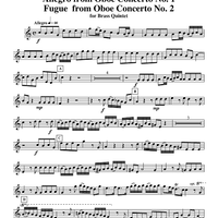Allegro and Fugue from Oboe Concertos 1 and 2 - Trumpet 1