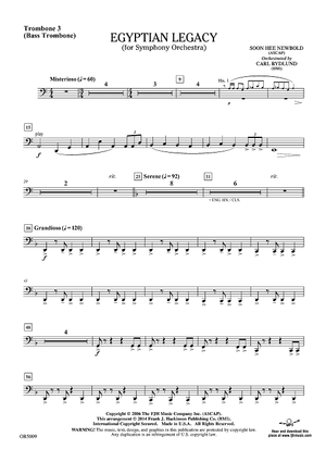 Egyptian Legacy - Trombone 3 (Bass)