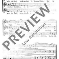 Hausspruch - Choral Score