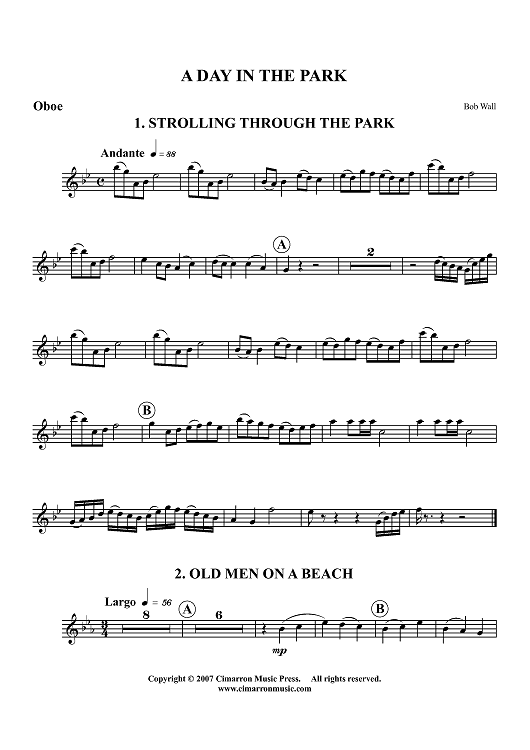 A Day in the Park - Oboe