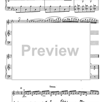 Prelude, Theme and Variations - Score