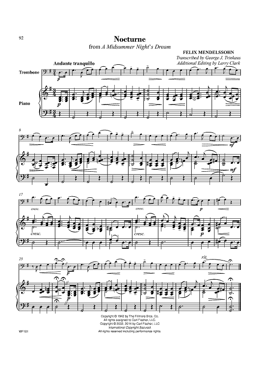 Nocturne from A Midsummer Night’s Dream