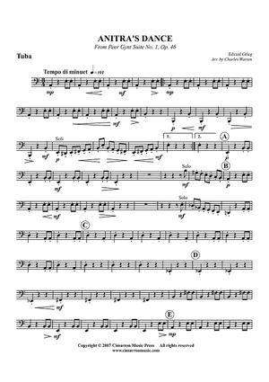 Anitra's Dance from "Peer Gynt Suite No. 1, Op. 46" - Tuba