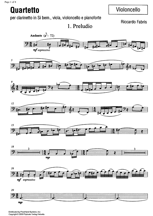 Quartetto - Cello