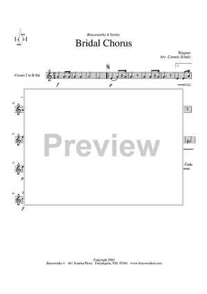 Bridal Chorus - Cornet 2/Trumpet 2