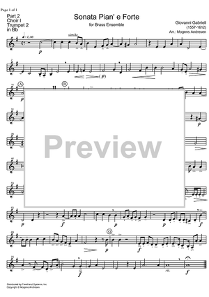 Sonata Pian' e Forte - B-flat Trumpet 2