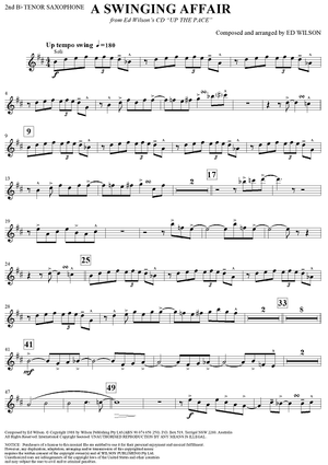 A Swinging Affair - Tenor Saxophone 2