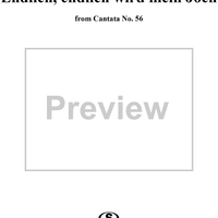 "Endlich, endlich wird mein Joch", Aria, No. 3 from Cantata No. 56: "Ich will den Kreuzstab gerne tragen" - Bass