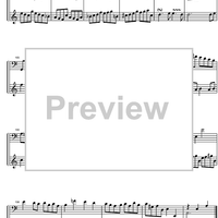 Suite  2 a minor BWV 807 - Score