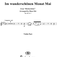 Dichterliebe (Song cycle), Op. 48, No. 01, "Im wunderschönen Monat Mai" ('twas in the lovely month of May), - Violin