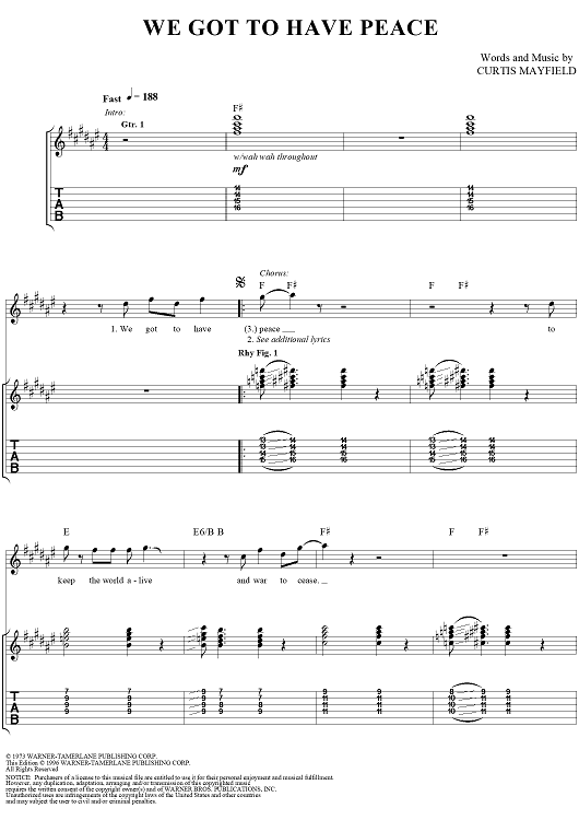 We Got to Have Peace