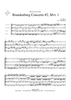 Brandenburg Concerto #2, Mvt. 1 - Score
