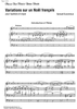 Variations sur un Noël français - Score