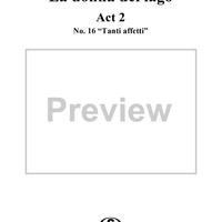 Tanti affetti: No. 16 from "La donna del lago", Act 2 - Score