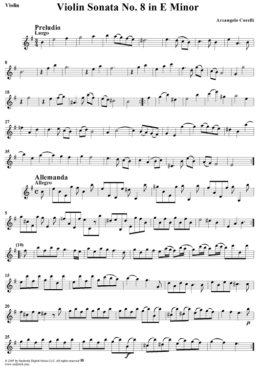 Violin Sonata No. 8 - Violin