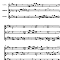 Three Part Sinfonia No. 6 BWV 792 E Major - Score