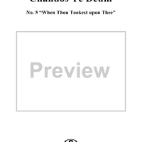 Chandos Te Deum in B-flat Major, HWV281: No. 5, When Thou Tookest Upon Thee
