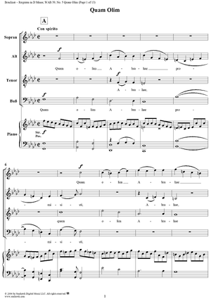 Requiem in D Minor, No. 5: Quam Olim