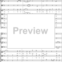 Arioso and Chorus from Cantata no. 22  ("Jesus nahm zu sich die Zwölfe") - Full Score