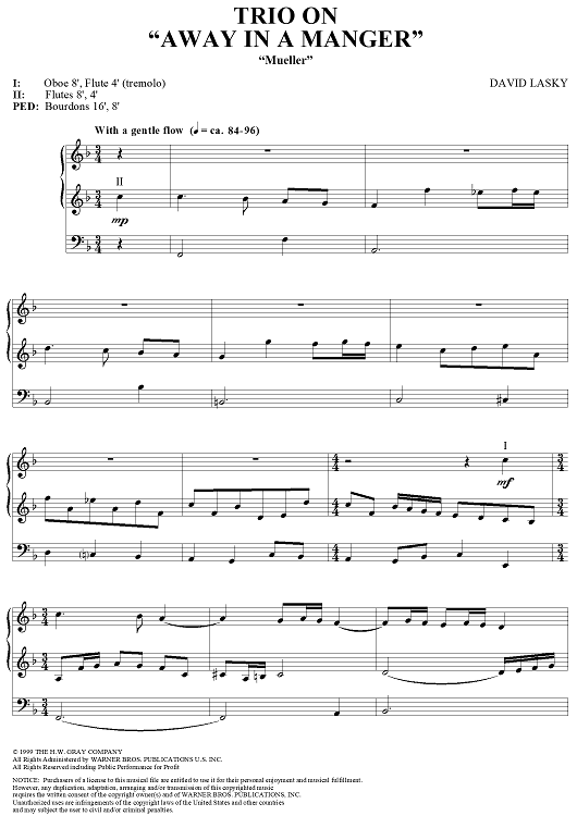 Trio on "Away in a Manger"