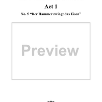 La Finta Giardiniera, Act 1, No. 5 "Der Hammer zwingt das Eisen" (Aria) - Full Score