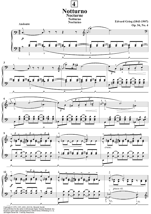 Notturno - Op. 54, No. 4