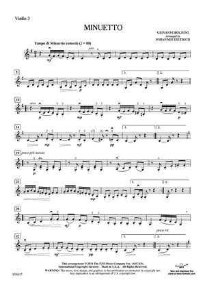 Minuetto - Violin 3 (Viola T.C.)